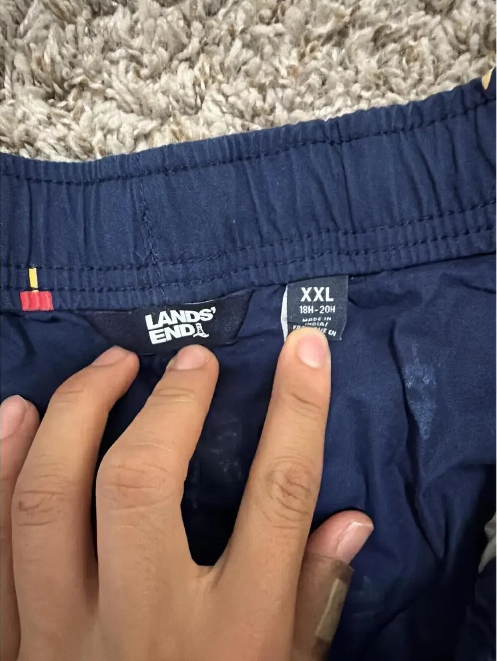 Lands' End Boys Shorts XXL Husky Ice Cream Print